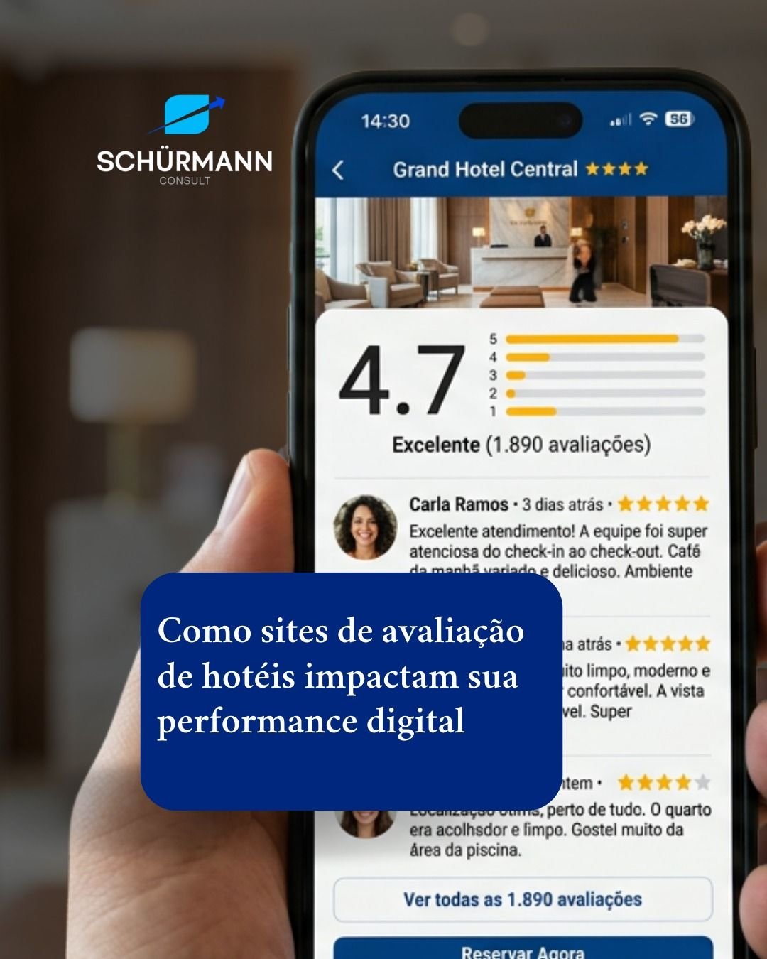 Qual o impacto que sites como TripAdvisor têm na sua performance?